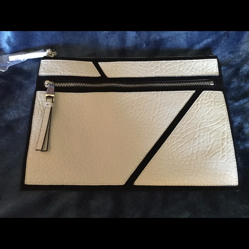 Nine West leather clutch/satchel, NWT & packaging